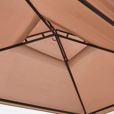 屋外パティオ グリル ガイゼボ テント AJUNION 5x8 鋼筋枠の二階建てのBBQ天幕