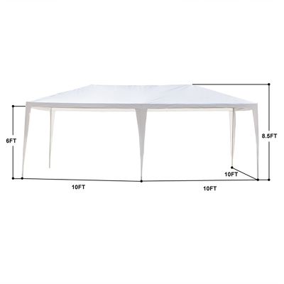パウダーコーティング AJUNION 10' x 20' 屋外テント 屋根裏テント 結婚式パーティーのためのガゼボパビリオン