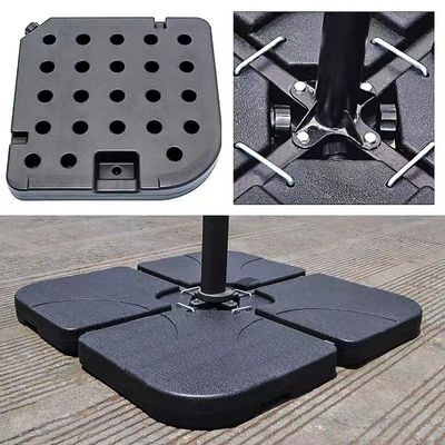 モダンデザイン 50L x 50W x 7.5Hcm 水や砂で満たされたプラスチック傘スタンド