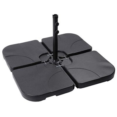 モダンデザイン 50L x 50W x 7.5Hcm 水や砂で満たされたプラスチック傘スタンド