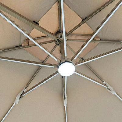 360度回転オフセットパティオ傘 LEDライト あなたの庭の理想的な選択