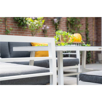 アルミ 屋外 食卓 庭 家具 ベンチ セット AJUNION