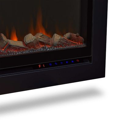 6色と3D水蒸気でモダンな壁掛け電気暖炉挿入
