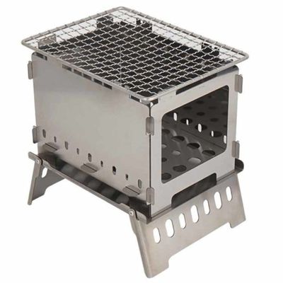 20*15*21cmまたはOEM 火穴 ステンレス鋼 ミニ 折りたたむキャンプストーブ ピクニック