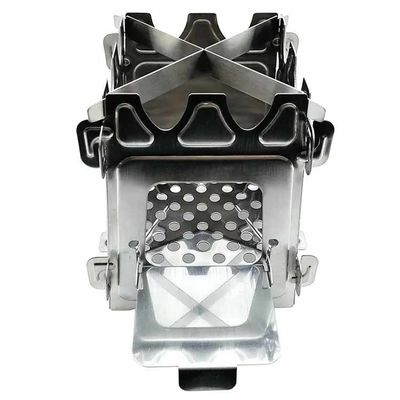 20*15*21cmまたはOEM 火穴 ステンレス鋼 ミニ 折りたたむキャンプストーブ ピクニック