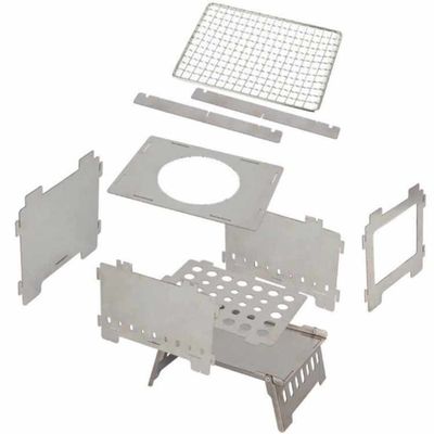 20*15*21cmまたはOEM 火穴 ステンレス鋼 ミニ 折りたたむキャンプストーブ ピクニック