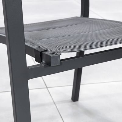 メタル 屋外家具 食器セット AJUNION 高級 アルミ 拡張可能な メタルテーブル