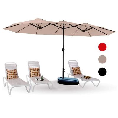商用 Sonnenschirm 市場 照明 227.5CM ラディとアルミポールを持つ傘