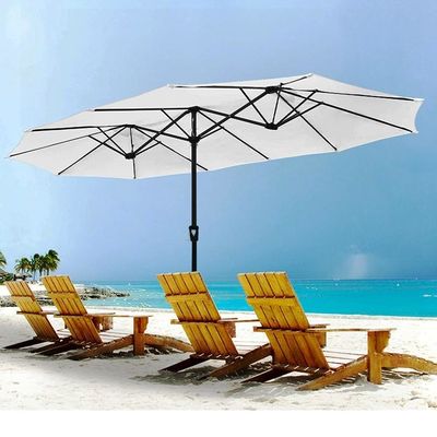 商用 Sonnenschirm 市場 照明 227.5CM ラディとアルミポールを持つ傘