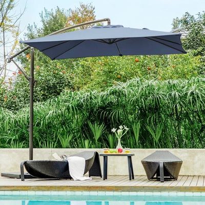 裏庭 BBQ 家具 大型丸い アルミ バナナ 傘 屋外 娯楽