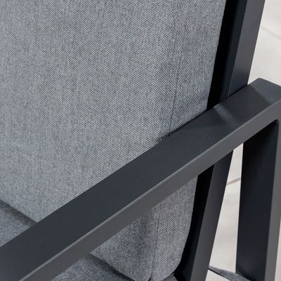 メタルダイニング fauteuil とダイニングテーブルセット 8人座席 ビラ 屋外ダイニング