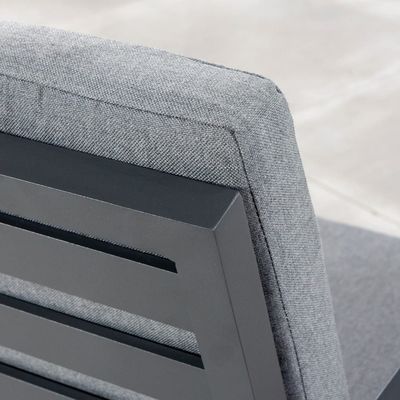 モダン アルミバルコニー 家具 2 席 調整可能なテーブル付き 屋外食卓セット