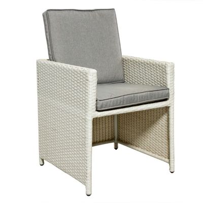 AJUNION PE ラタン 外食用家具 4人用セット コンパクトガーデン家具