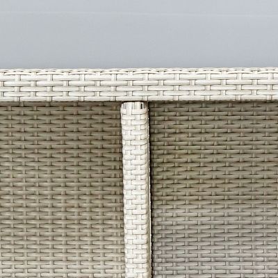 AJUNION PE ラタン 外食用家具 4人用セット コンパクトガーデン家具