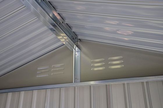 メタルタイプ 裏庭のための鋼鉄の貯蔵棚 AJUNION 6x4 屋外 熱電器家