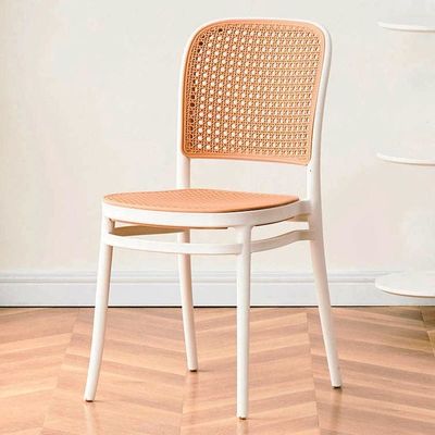 ノルディック スタッケブル PP プラスチック ラタン ディナーチェア 屋外ガーデン カフェ レストラン