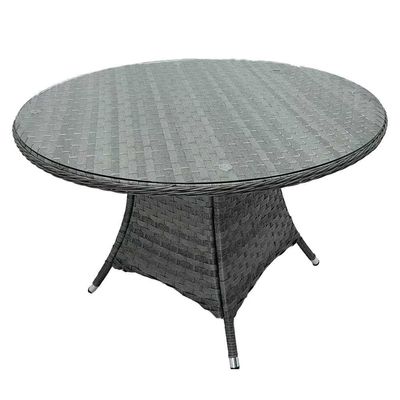 丸いテーブル 屋外食堂家具 4人座用庭セット AJUNION