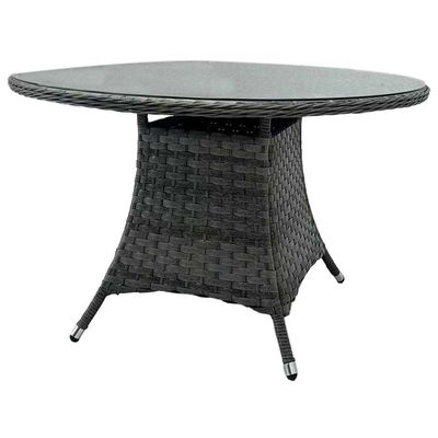 丸いテーブル 屋外食堂家具 4人座用庭セット AJUNION
