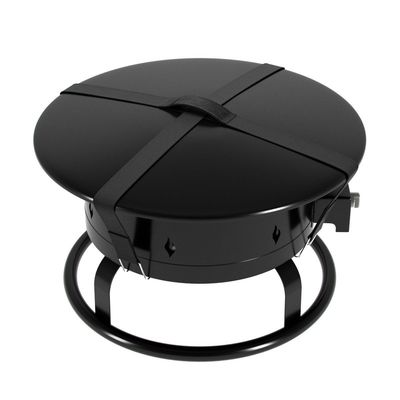 58000 BTU ポータブルプロパン火穴 屋外キャンプ用 19"D x 19"W x 11"H