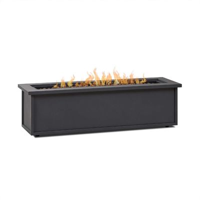 屋外用家具 ガス用火槽テーブル 48"L x 15"W x 13.5"H 屋外生活に最適