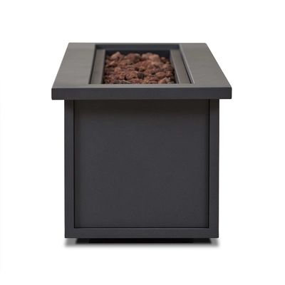 屋外用家具 ガス用火槽テーブル 48"L x 15"W x 13.5"H 屋外生活に最適