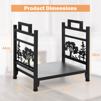 装飾用暖炉用木材用耐久金属用ストック W33 x D45 x H44cm
