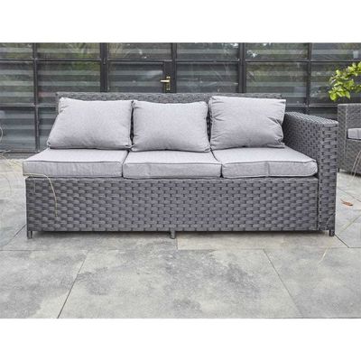 庭セット AJUNION 8人座 屋外家具 ラタンコーナー ラウンジ ソファ 裏庭用