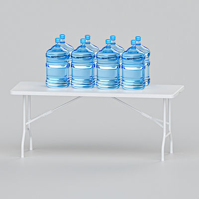 モダンデザイン ストックサイズ ポータブル プラスチック ホワイト 折りたたみ バンケットテーブル ピクニックパーティー