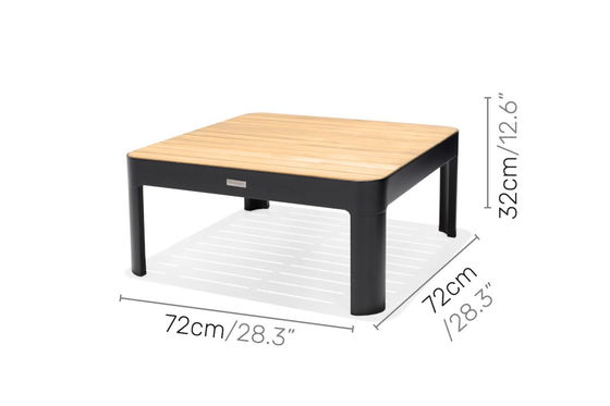 アルミモジュール式庭具 L172xW72xH43cm AJUNION 屋外チェイス セクションセット