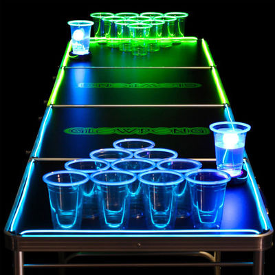 折りたたむポータブル ビールポングテーブル 屋外ガーデンバー ビストロ カフェ パティオ パーティー イベント