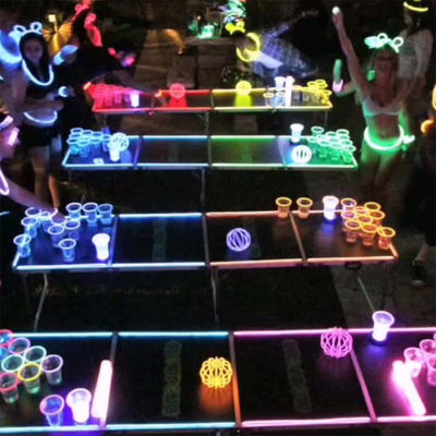 折りたたむポータブル ビールポングテーブル 屋外ガーデンバー ビストロ カフェ パティオ パーティー イベント