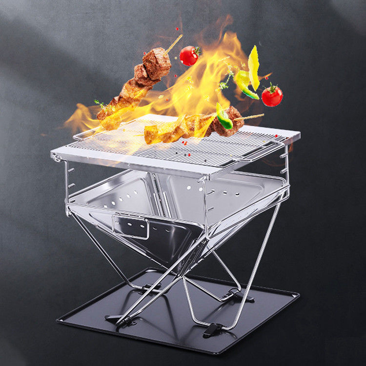 持ち運び可能な木炭折りたたみステンレス鋼 BBQグリルストーブ