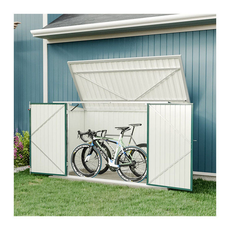カウントヤード 貯蔵庫 AJUNION 7フィート スチール メタル 自転車棚