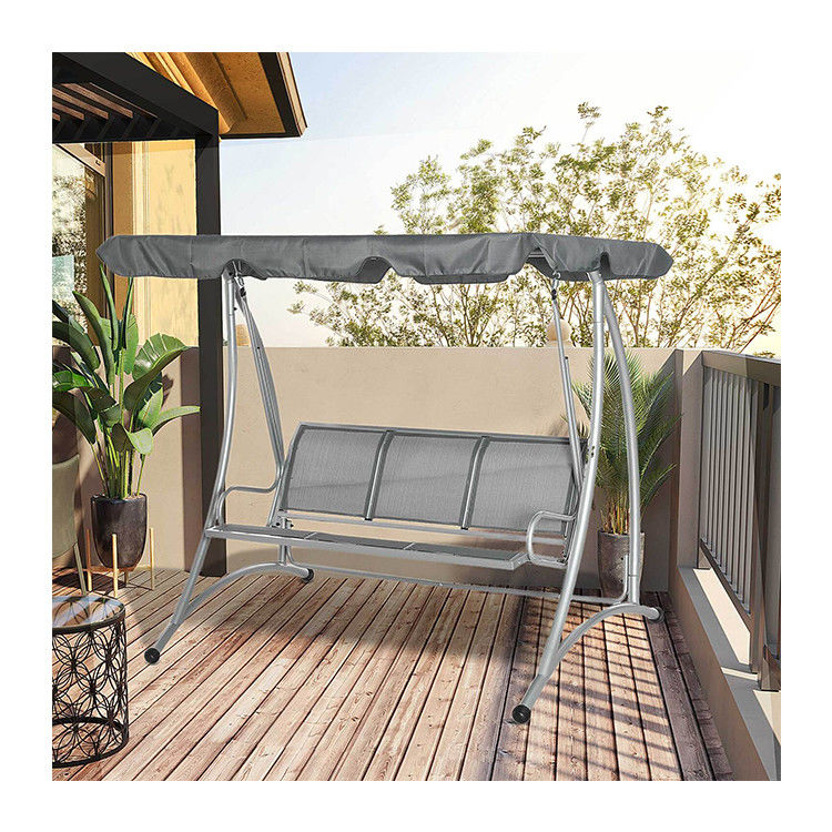 190L×130W×172Hcm ガーデンハンマック ベンチ スイング 調節可能な天井 AJUNION
